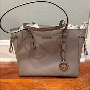 Michael Kors Taupe Leather Tote